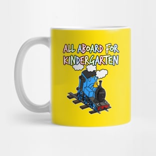 All Aboard For Kindergarten Steam Train (Blue) Mug